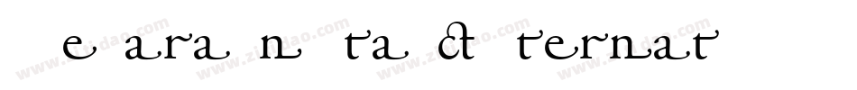 Adobe Garamond Italic Alternate字体转换